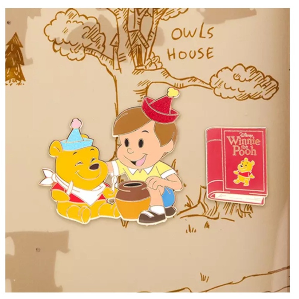 Winnie the Pooh Enamel Pin Set - Picture 1 of 1